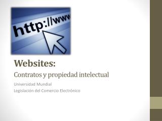 Websites: C ontratos y propiedad intelectual