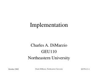 Implementation
