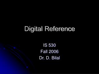 Digital Reference