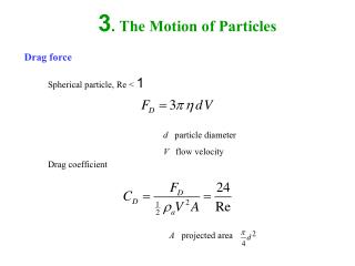 3. The Motion of Particles