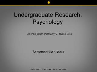 Undergraduate Research: Psychology