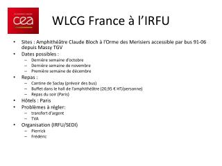 WLCG France à l’IRFU
