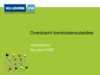 Overdracht loonkostensubsidies