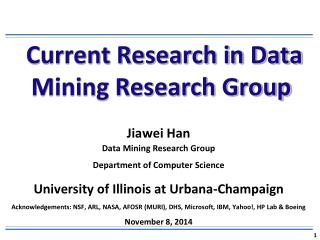 Current Research in Data Mining Research Group