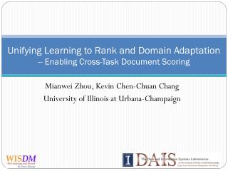 Unifying Learning to Rank and Domain Adaptation -- Enabling Cross-Task Document Scoring