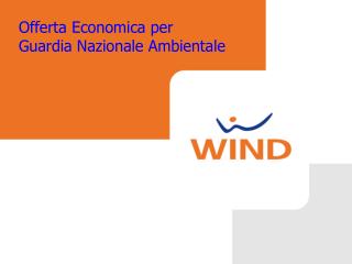 Offerta Economica per Guardia Nazionale Ambientale