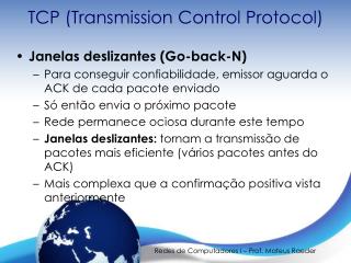 TCP (Transmission Control Protocol)