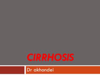 cirrhosis