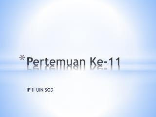 Pertemuan Ke-11