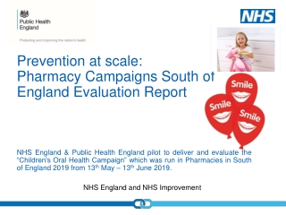 Prevention at scale: Pharmacy Campaigns South of England Evaluation Report