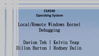 CS4540 Operating System