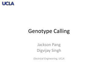 Genotype Calling