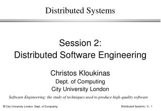 Distributed Systems