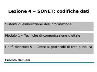 Codifica di trasmissione (1)