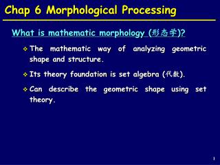 Chap 6 Morphological Processing