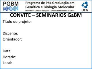 CONVITE – SEMINÁRIOS G &amp; BM