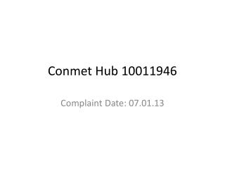 Conmet Hub 10011946