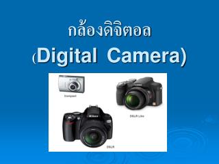 กล้องดิจิตอล ( Digital Camera)
