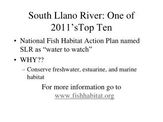 South Llano River: One of 2011’sTop Ten