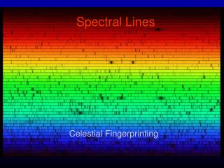 Spectral Lines