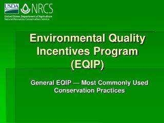 Environmental Quality Incentives Program (EQIP)