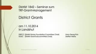 District Grants