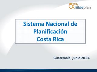 Sistema Nacional de Planificación Costa Rica