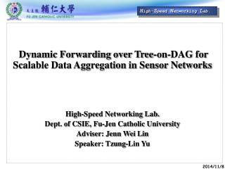 Dynamic Forwarding over Tree-on-DAG for Scalable Data Aggregation in Sensor Networks