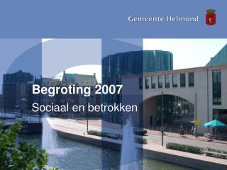 Begroting 2007