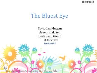 The Bluest Eye