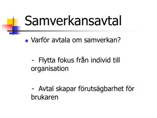 Samverkansavtal