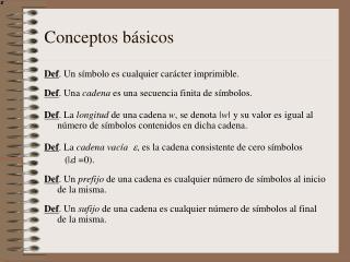 Conceptos básicos