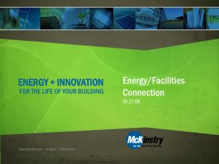 ENERGY + INNOVATION