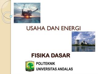 USAHA DAN ENERGI