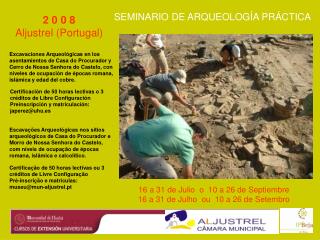 SEMINARIO DE ARQUEOLOGÍA PRÁCTICA