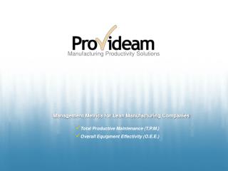 Manufacturing Productivity Solutions