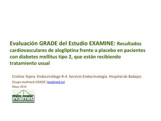 Cristina Tejera. Endocrinólogo R-4. Servicio Endocrinología. Hospital de Badajoz.