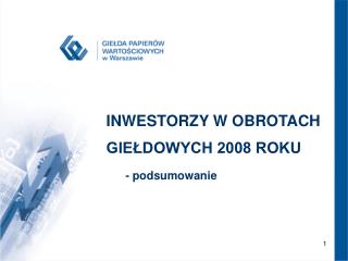 GPW 2007 – NOWA JAKOŚĆ