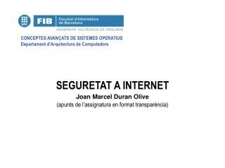 SEGURETAT A INTERNET