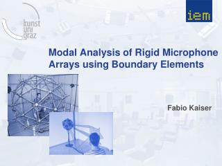 Modal Analysis of Rigid Microphone Arrays using Boundary Elements