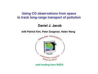 Using CO observations from space to track long-range transport of pollution