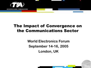 The Impact of Convergence on the Communications Sector