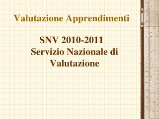 Valutazione Apprendimenti