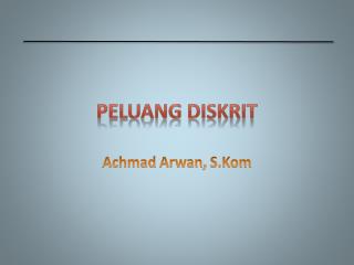 Peluang Diskrit