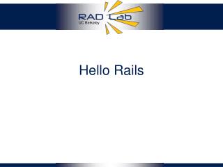 Hello Rails