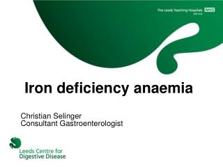 Iron deficiency anaemia