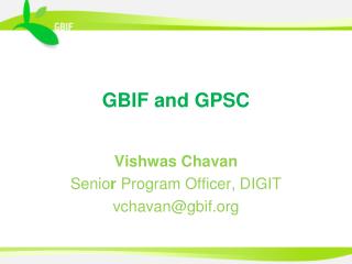 GBIF and GPSC