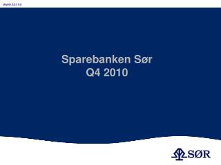 Sparebanken Sør Q4 2010