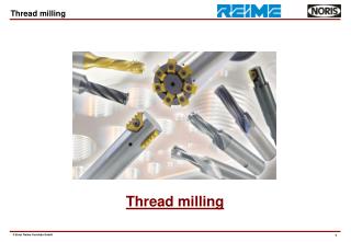 Thread milling