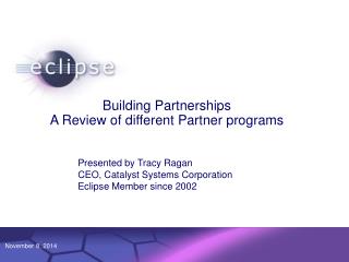 Building Partnerships A Review of different Partner programs